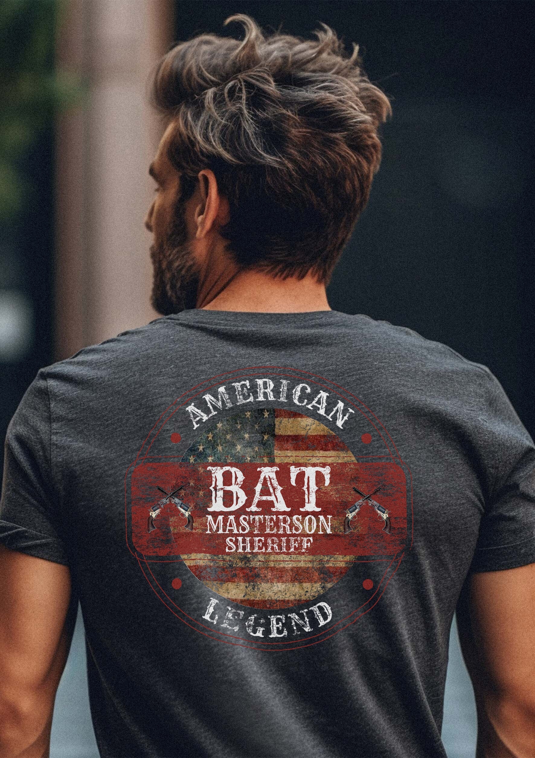 american-legends-bat-masterson-t-shirt-back-graphic-dark-heather-grey american-legends-bat-masterson-t-shirt-back-graphic-dark-heather-grey