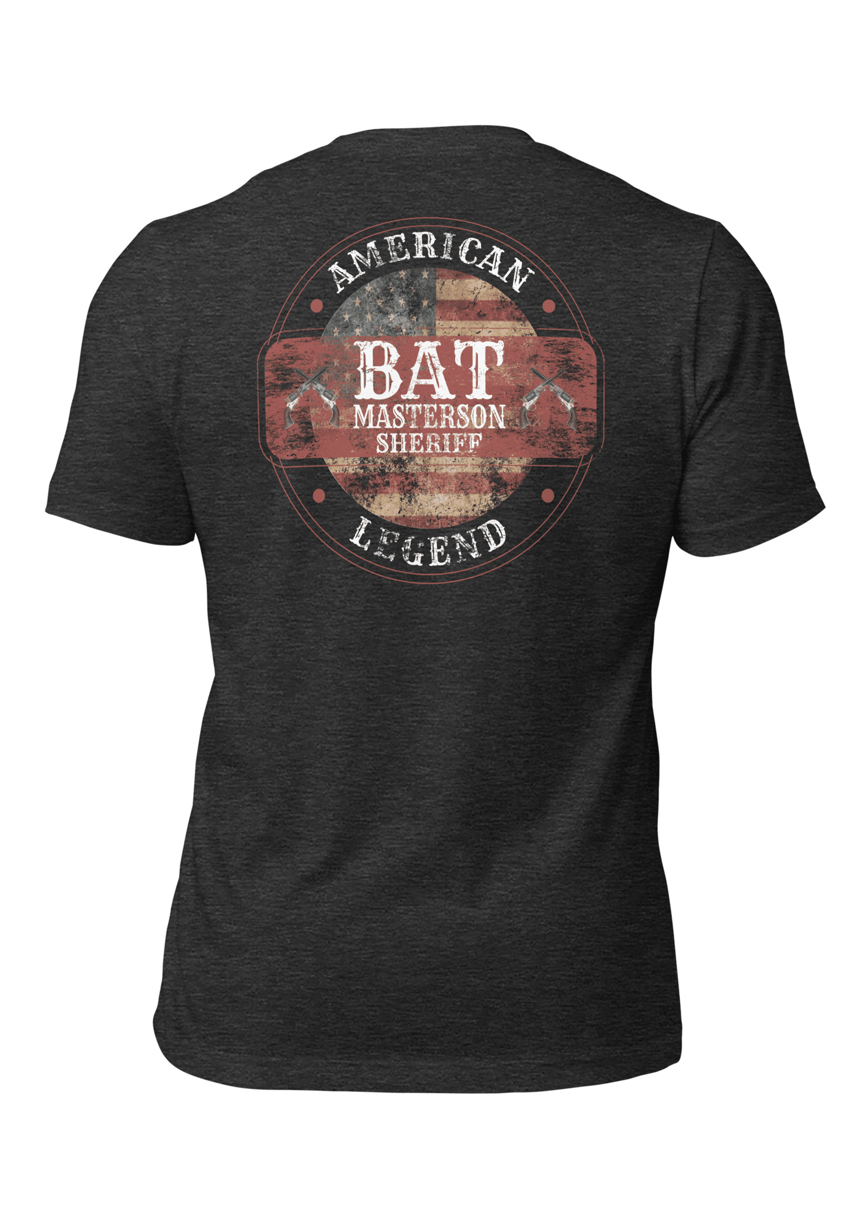 American-legend-bat-masterson-t-shirt-ghost-dark-grey-heather American-legend-bat-masterson-t-shirt-ghost-dark-grey-heather