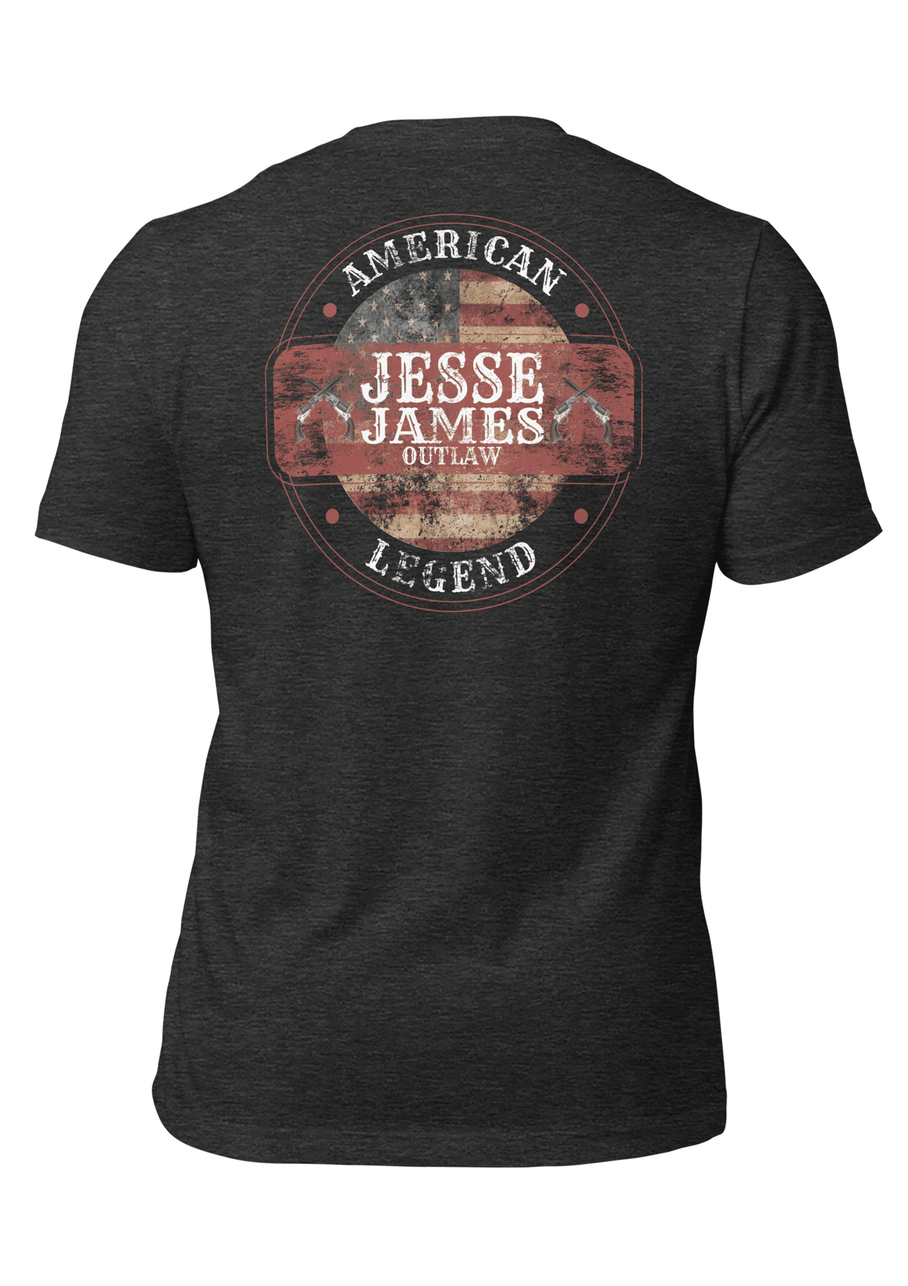American-legend-jesse-james-t-shirt-ghost-dark-grey-heather American-legend-jesse-james-t-shirt-ghost-dark-grey-heather