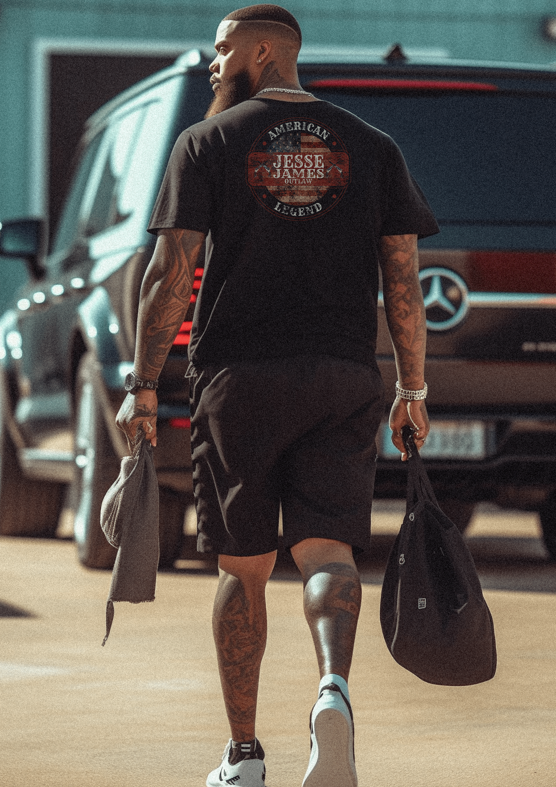 American Legend - Jesse James - Black -T-Shirt - Man5 American Legend - Jesse James - Black -T-Shirt - Man5